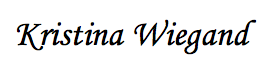 Kristina Wiegand Signature 